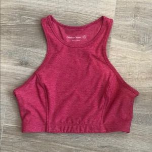 Outdoor Voices Athena Crop Top / size M flamingo